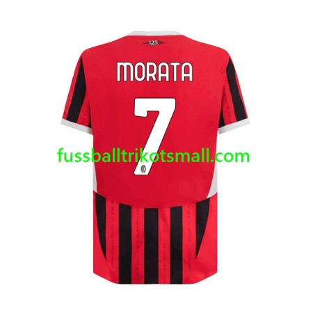 Fußballtrikots AC Mailand Alvaro Morata 7 2024-2025 Kurzarm Heimtrikotsatz kaufen